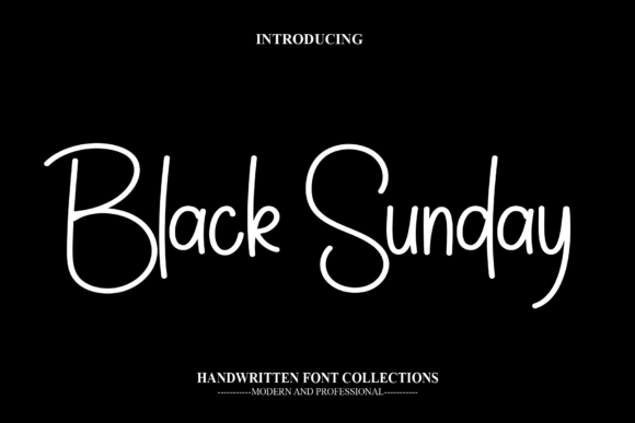 Black Sunday: A Handwritten Font with a Friendly, Creative Vibe