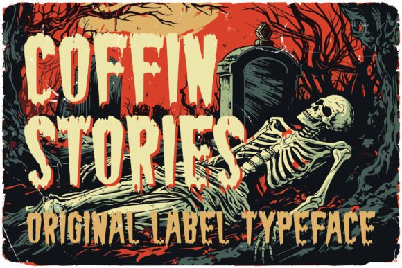 Coffin Stories: A Handcrafted Font with 80s Horror Soul