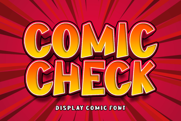 Comic Check: The Playful Display Font for Vibrant Projects