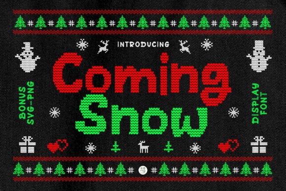 Coming Snow: A Holiday Typeface with Artisanal Charm