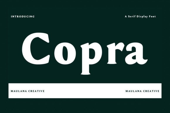Copra: The Modern Serif Font for Bold Branding