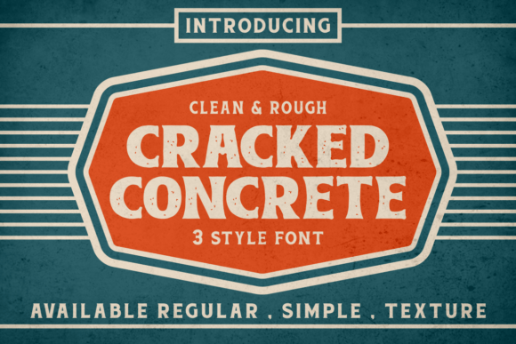 Cracked Concrete: Unlocking Vintage Serif Character