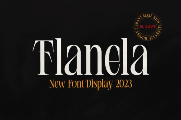 Flanela: A Serif Font for Luxury Branding & Design