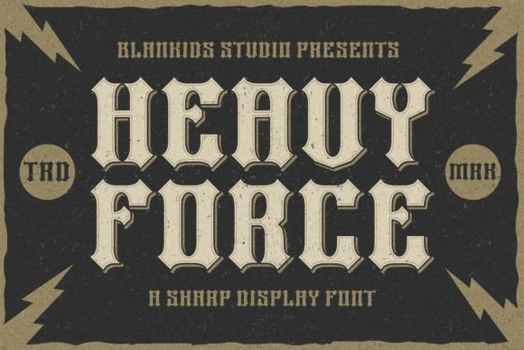 Heavy Force: A Blackletter Font for Impactful Design