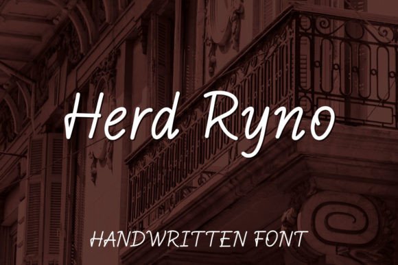 Herd Ryno: The Handwritten Font for Authentic Branding