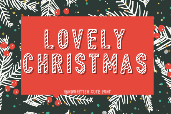 Lovely Christmas: A Festive Display Font for Bold Projects