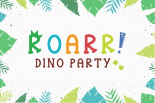 Roarr! Dino Party: A Playful Font for Bold, Memorable Designs