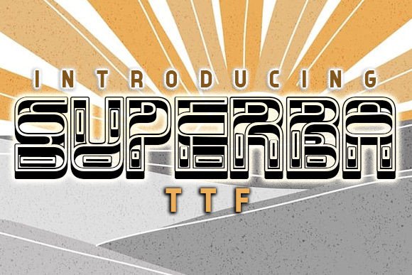 Superba: A Romantic Abstract 3D Typeface for Creative Projects